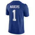 Cooneas NY.Giants #1 Malik Nabers Royal Vapor F.U.S.E. Limited American Stitched Stitched Jerseys
