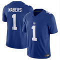 Cooneas NY.Giants #1 Malik Nabers Royal Vapor F.U.S.E. Limited American Stitched Stitched Jersey