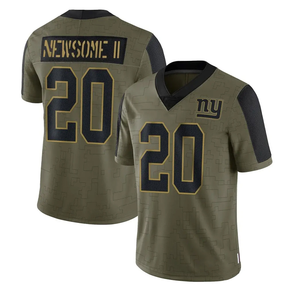 Cooneas NY.Giants #20 Greg Newsome II Player Olive Salute To Service Limited Game Stitched Jerseys