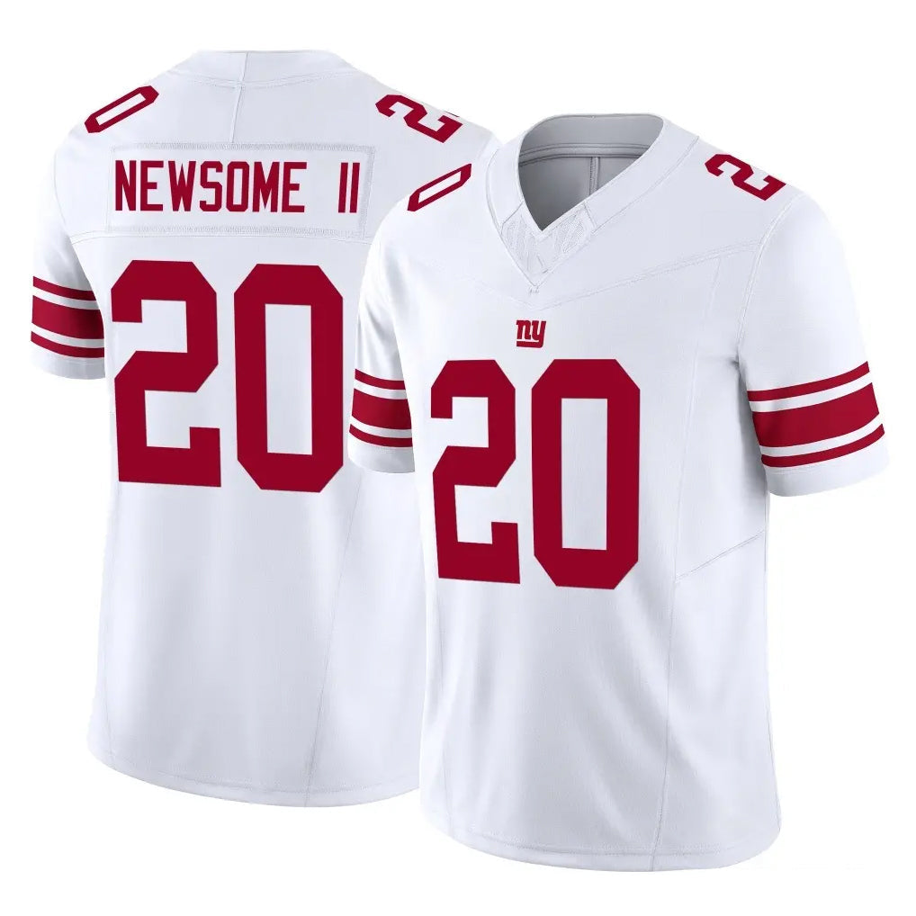 Cooneas NY.Giants #20 Greg Newsome II Player White Limited Vapor F.U.S.E. Home Game Stitched Jerseys