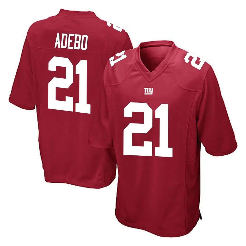Cooneas NY.Giants #21 Paulson Adebo Player Red Home Game Stitched Jerseys