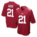 Cooneas NY.Giants #21 Paulson Adebo Player Red Home Game Stitched Jerseys