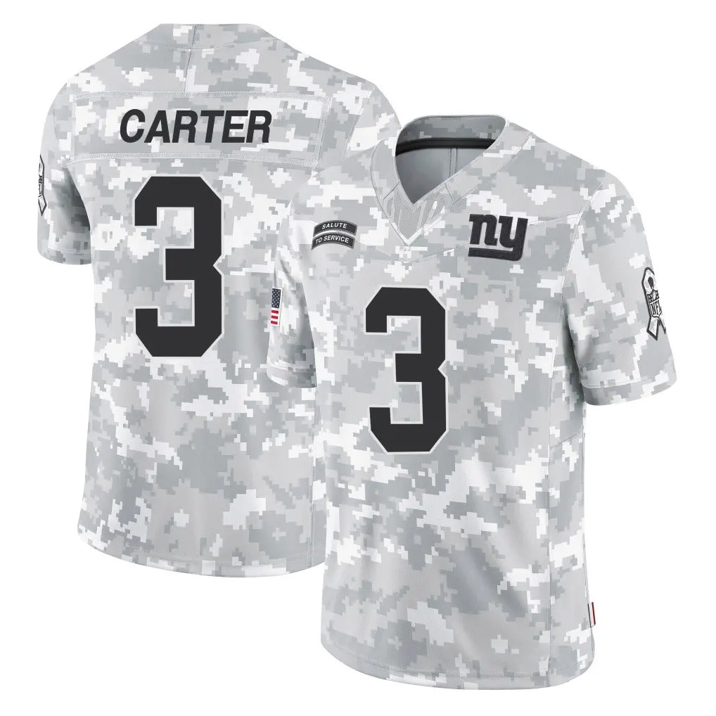 Cooneas NY.Giants #3 Abdul Carter Player Arctic Camo Salute To Service Limited Game Stitched Jerseys