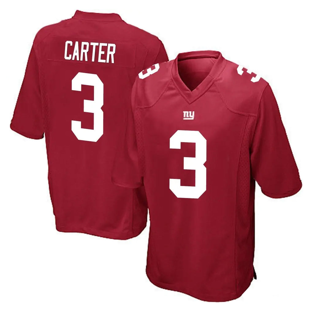 Cooneas NY.Giants #3 Abdul Carter Player Red Home Game Stitched Jerseys