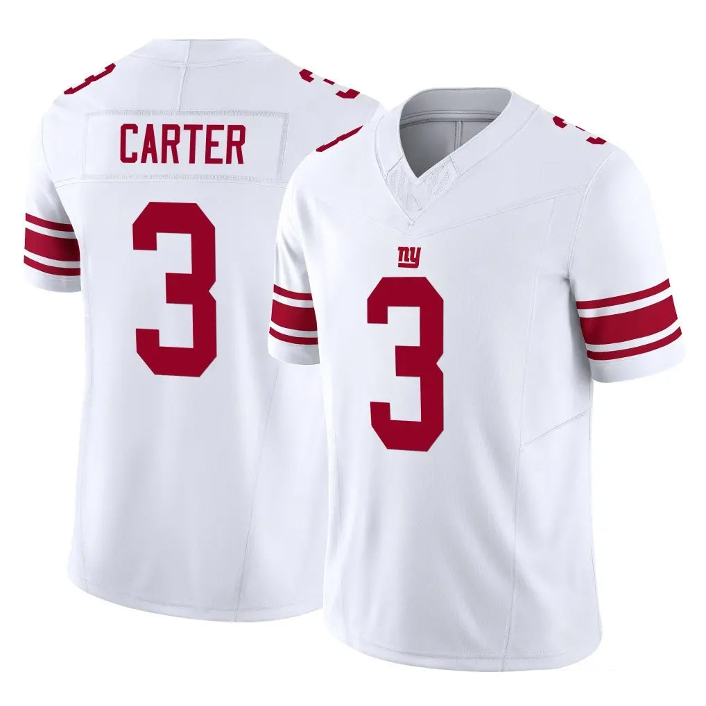 Cooneas NY.Giants #3 Abdul Carter Player White Limited Vapor F.U.S.E. Home Game Stitched Jerseys