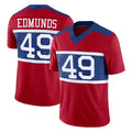 Cooneas NY.Giants #49 Tremaine Edmunds Player Red Century Vapor F.U.S.E. Home Game Stitched Jerseys