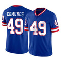 Cooneas NY.Giants #49 Tremaine Edmunds Player Royal Classic Vapor Home Game Stitched Jerseys