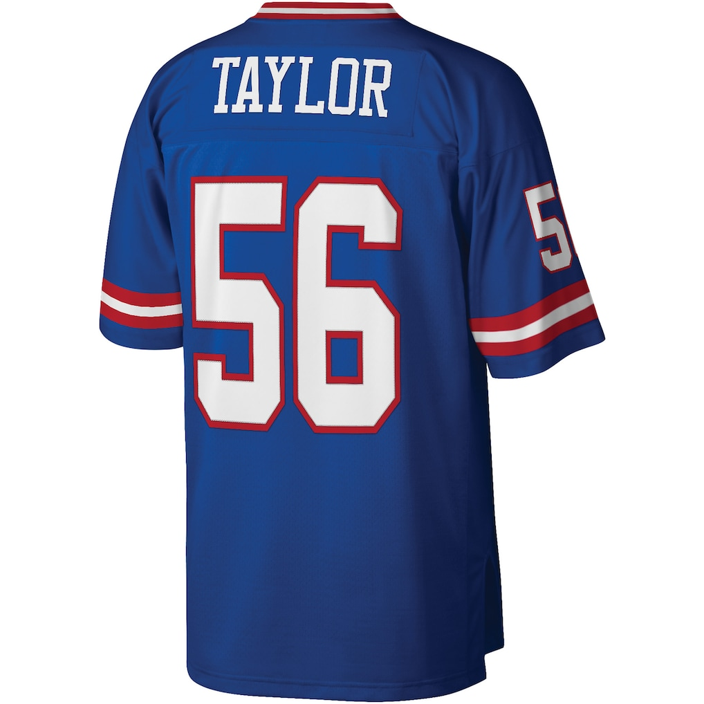 Cooneas NY.Giants #56 Lawrence Taylor Mitchell & Ness Royal Legacy Replica Jersey Stitched Puhic Game Jerseys
