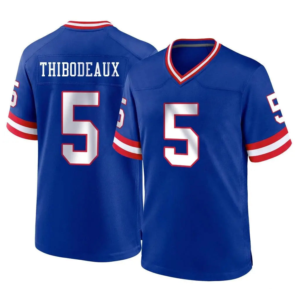 Cooneas NY.Giants #5 Kayvon Thibodeaux Player Royal Classic Home Game Stitched Jerseys