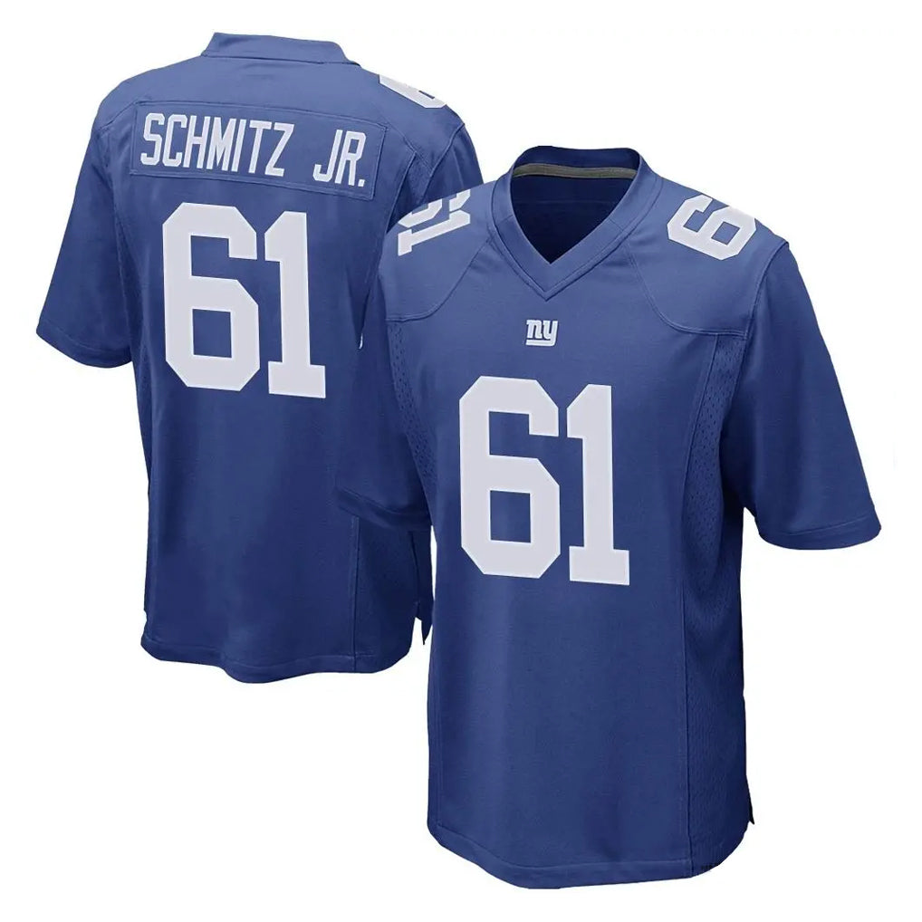 Cooneas NY.Giants #61 John Michael Schmitz Jr. Player Royal Home Game Stitched Jerseys