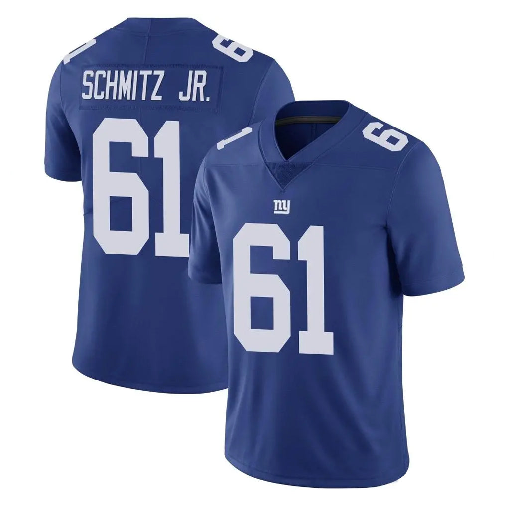 Cooneas NY.Giants #61 John Michael Schmitz Jr. Player Royal Limited Vapor Untouchable Home Game Stitched Jerseys