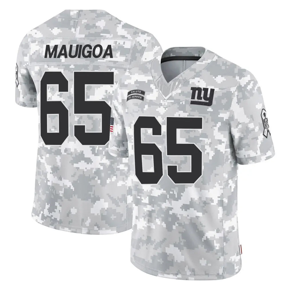 Cooneas NY.Giants #65 Francis Mauigoa Player Arctic Camo Salute To Service Limited Game Stitched Jerseys