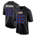 Cooneas NY.Giants #65 Francis Mauigoa Player Carbon Fashion Limited Home Game Stitched Jerseys