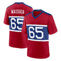 Cooneas NY.Giants #65 Francis Mauigoa Player Red Century Home Game Stitched Jerseys