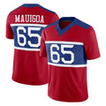 Cooneas NY.Giants #65 Francis Mauigoa Player Red Century Vapor F.U.S.E. Home Game Stitched Jerseys