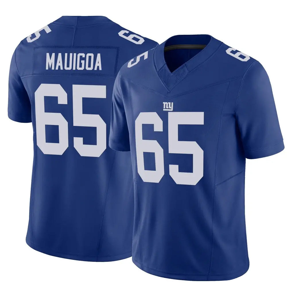 Cooneas NY.Giants #65 Francis Mauigoa Player Royal Limited Vapor F.U.S.E. Home Game Stitched Jerseys