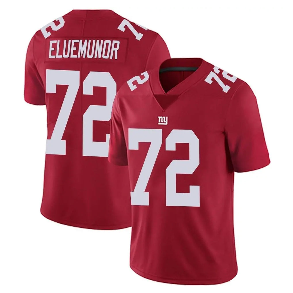 Cooneas NY.Giants #72 Jermaine Eluemunor Player Red Limited Vapor Untouchable Home Game Stitched Jerseys