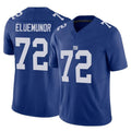 Cooneas NY.Giants #72 Jermaine Eluemunor Player Royal Limited Vapor F.U.S.E. Home Game Stitched Jerseys