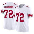 Cooneas NY.Giants #72 Jermaine Eluemunor Player White Limited Vapor F.U.S.E. Home Game Stitched Jerseys