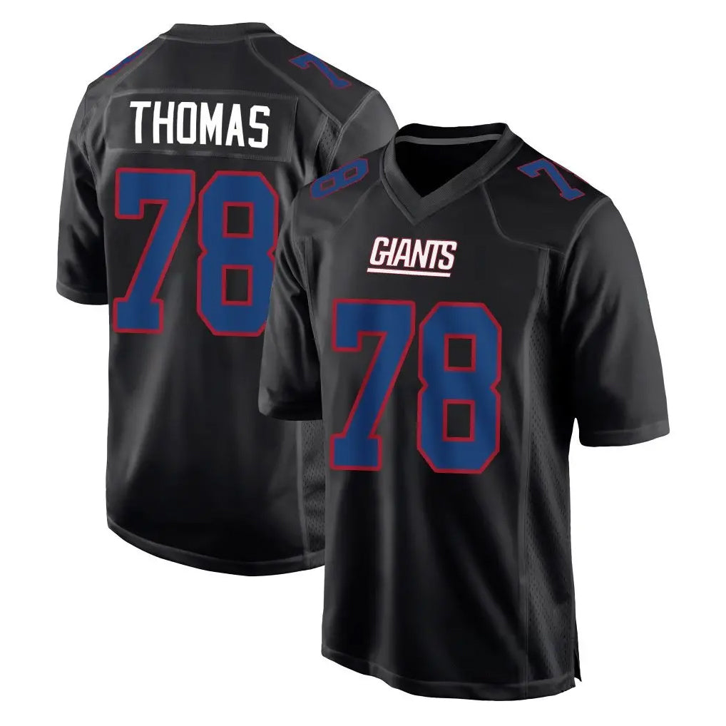 Cooneas NY.Giants #78 Andrew Thomas Player Carbon Fashion Limited Home Game Stitched Jerseys