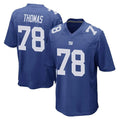 Cooneas NY.Giants #78 Andrew Thomas Player Royal Home Game Stitched Jerseys