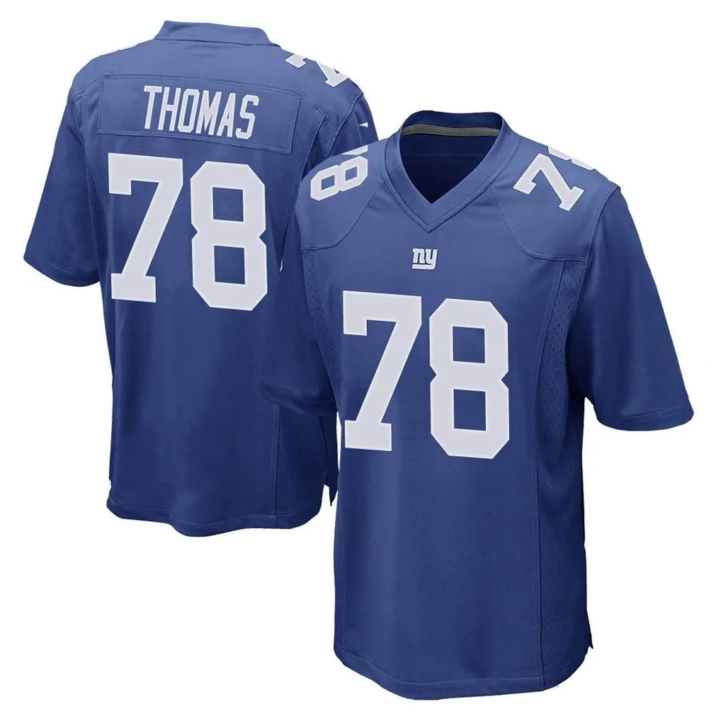 Cooneas NY.Giants #78 Andrew Thomas Player Royal Home Game Stitched Jerseys