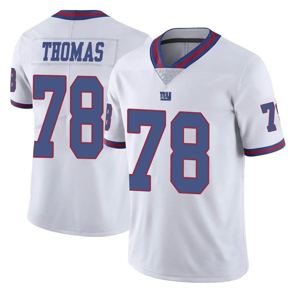 Cooneas NY.Giants #78 Andrew Thomas Player White Color Rush Home Game Stitched Jerseys