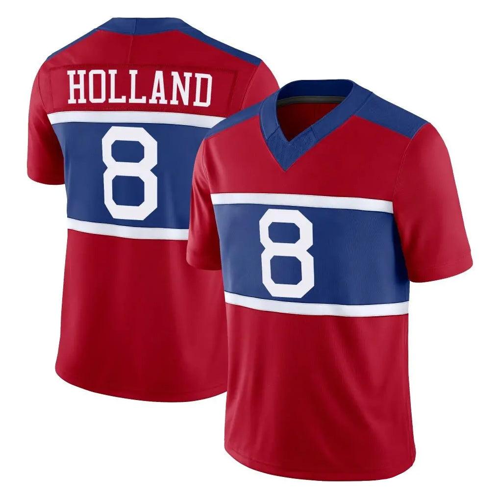 Cooneas NY.Giants #8 Jevon Holland Player Red Century Vapor F.U.S.E. Home Game Stitched Jerseys