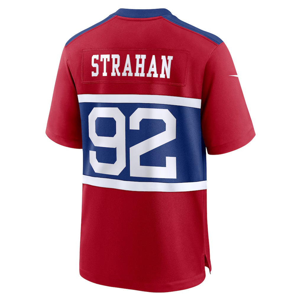 Cooneas NY.Giants #92 Michael Strahan Century Red Alternate Retired Player Game Stitched Jerseys