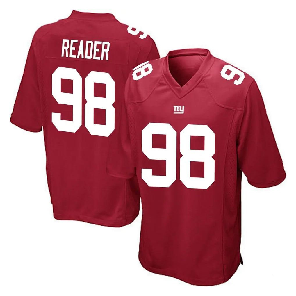 Cooneas NY.Giants #98 DJ Reader Player Red Home Game Stitched Jerseys