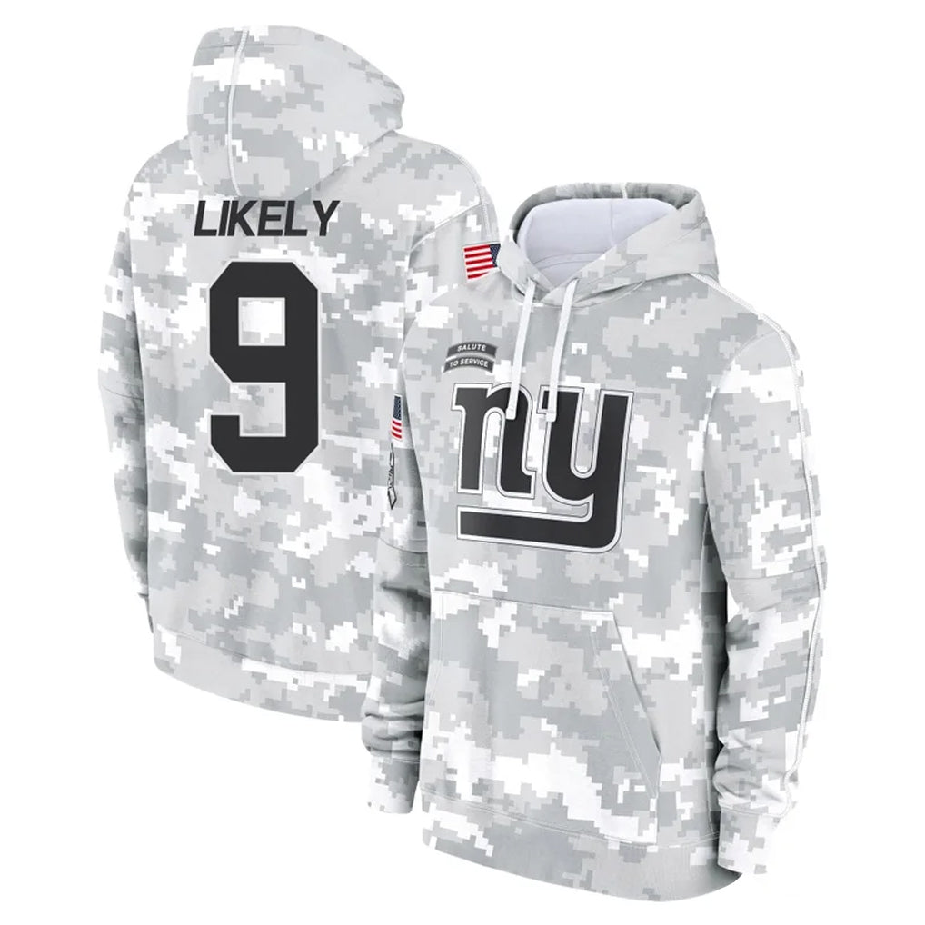 Cooneas NY.Giants #9 Lsaiah Likely Player Arctic Camo Salute to Service Pullover Hoodies Limited Game Stitched Jerseys