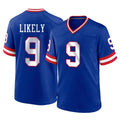 Cooneas NY.Giants #9 Lsaiah Likely Player Royal Classic Home Game Stitched Jerseys