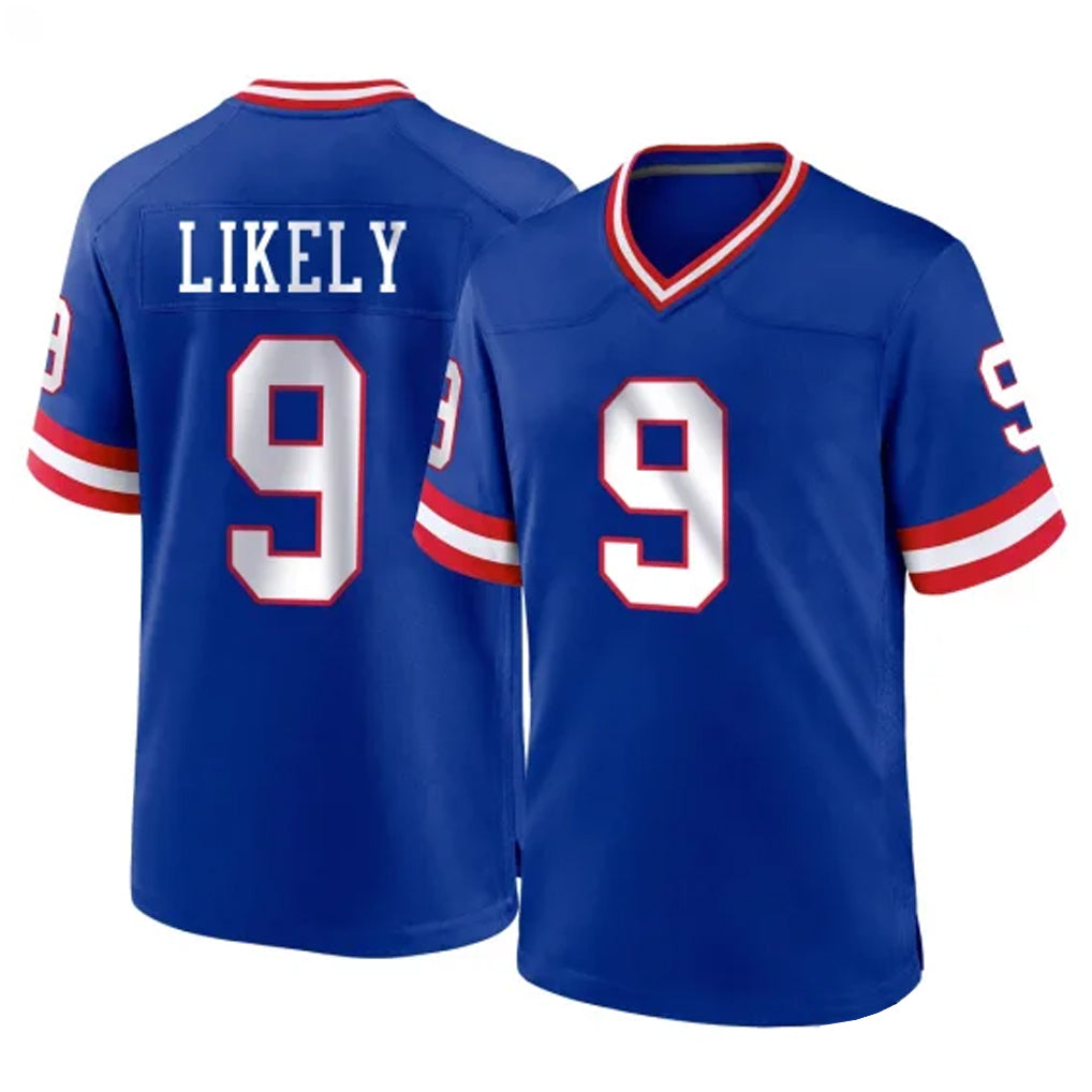 Cooneas NY.Giants #9 Lsaiah Likely Player Royal Classic Home Game Stitched Jerseys