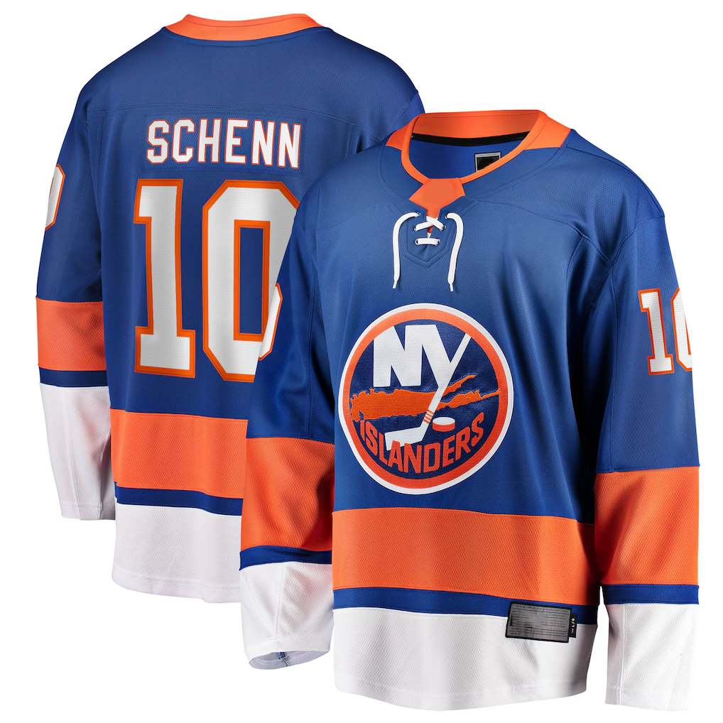 Cooneas NY.Islanders #10 Brayden Schenn Blue Home Breakaway Jerseys