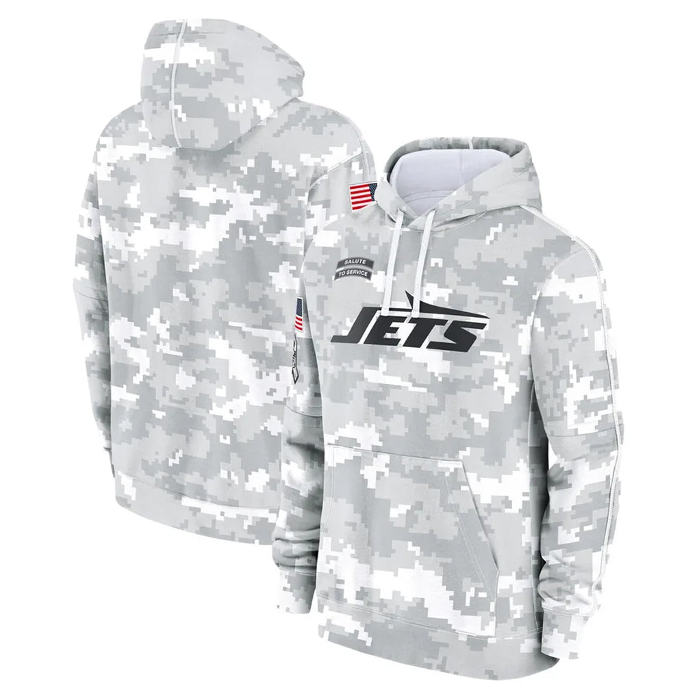 Cooneas NY.Jets Arctic Camo Salute to Service Pullover Hoodies Limited Game Blank Player Stitched Jerseys