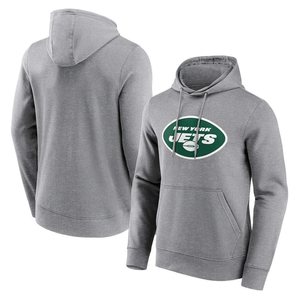 Cooneas NY.Jets Gray LOGO Pullover Hoodies Limited Game Blank Player Stitched Jerseys