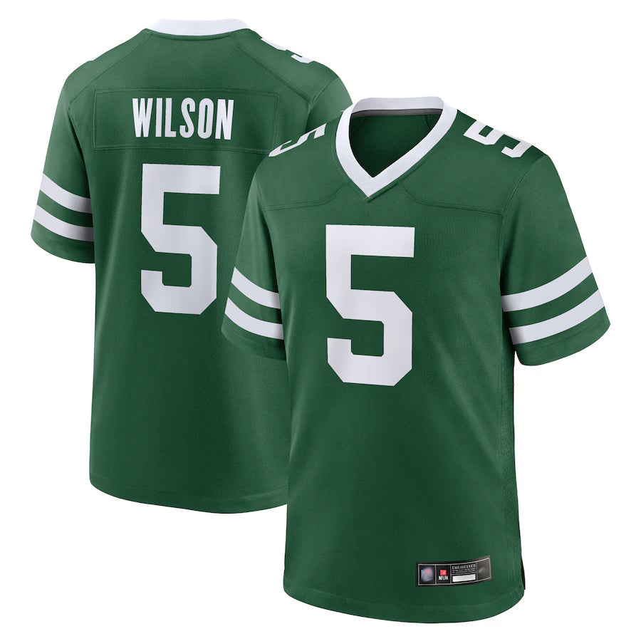 Cooneas NY.Jets Home Game Jerseys - Gotham Green - #5 Garrett Wilson Player Stitched Jerseys