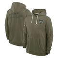 Cooneas NY.Jets Olive Salute to Service Pullover Hoodies Limited Blank Player Stitched Jerseys