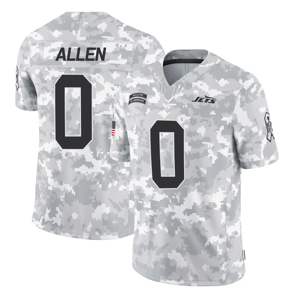 Cooneas NY.Jets #0 Braelon Allen Player Arctic Camo Salute to Service Limited Stitched Jerseys