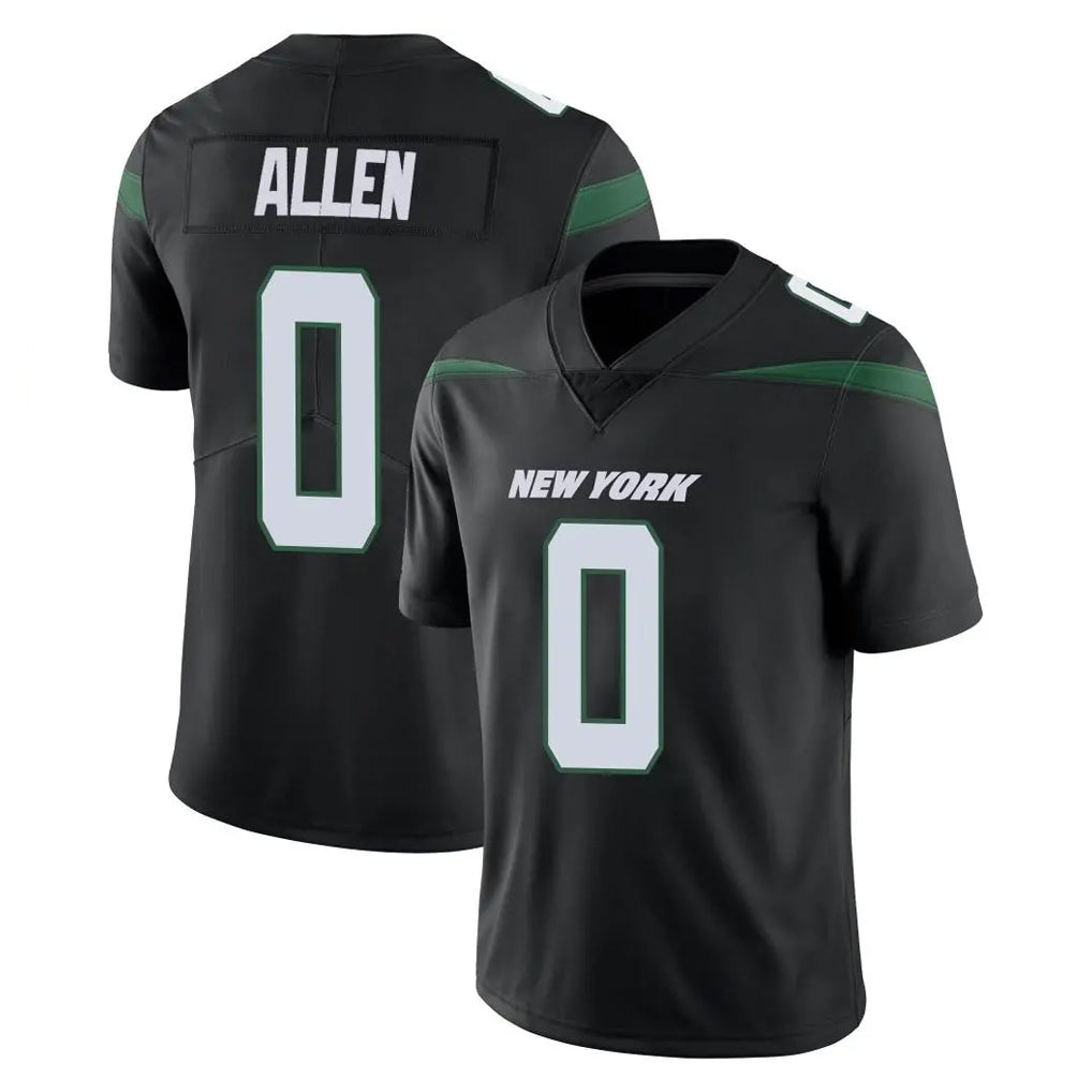 Cooneas NY.Jets #0 Braelon Allen Player Stealth Black Limited Vapor Home Game Stitched Jerseys