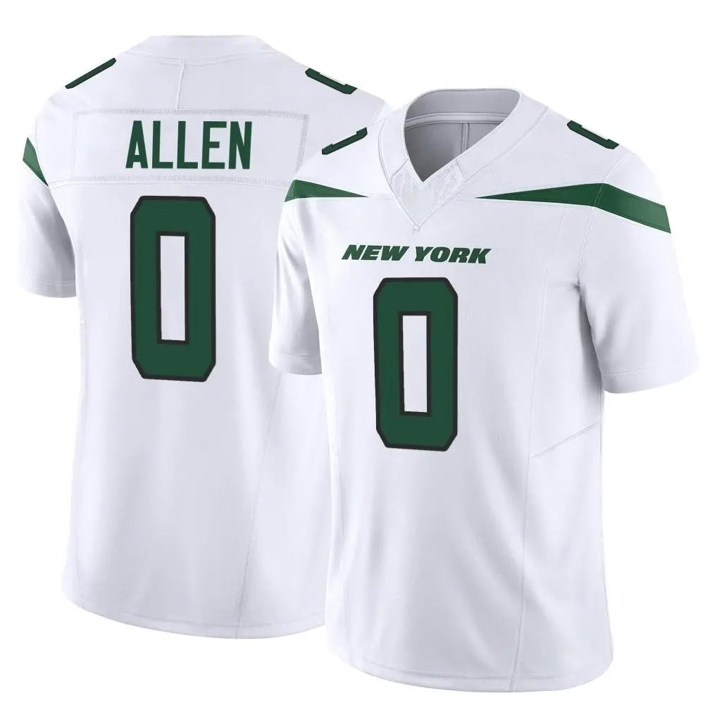 Cooneas NY.Jets #0 Braelon Allen Player White Limited Vapor F.U.S.E. Home Game Stitched Jerseys