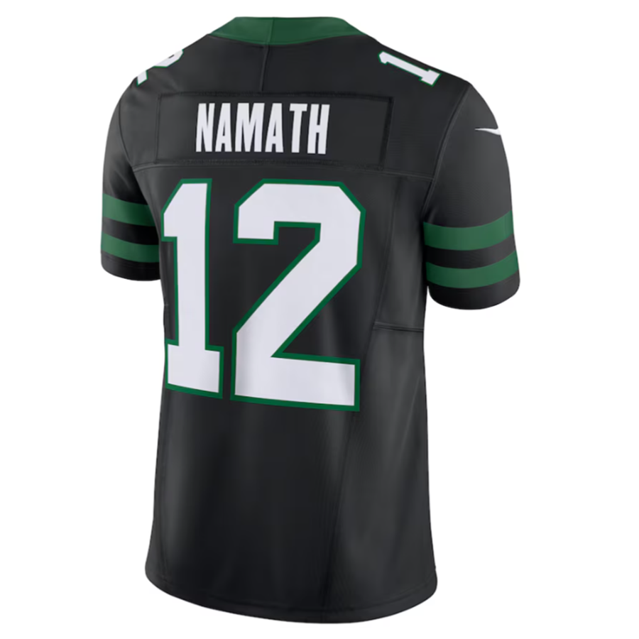 Cooneas NY.Jets #12 Joe Namath Legacy Black Vapor F.U.S.E. Limited Jersey Stitched American Stitched Jersey