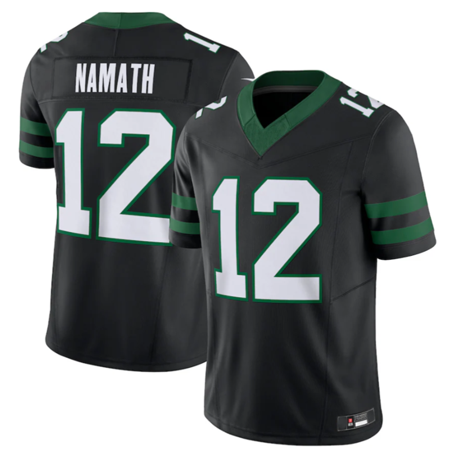 Cooneas NY.Jets #12 Joe Namath Legacy Black Vapor F.U.S.E. Limited Jersey Stitched American Stitched Jerseys