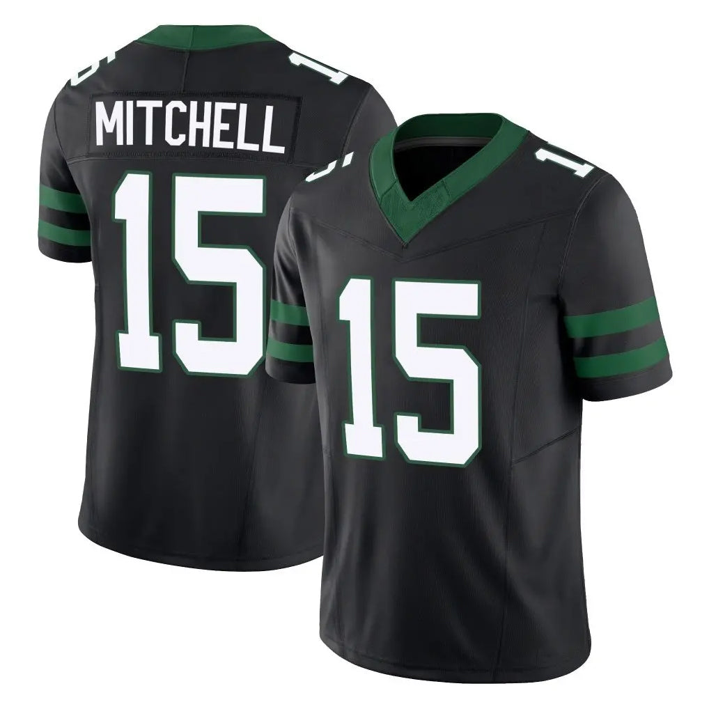 Cooneas NY.Jets #15 Adonai Mitchell Player Black Limited Legacy Vapor F.U.S.E. Home Game Stitched Jerseys