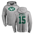 Cooneas NY.Jets #15 Adonai Mitchell Player Gray LOGO Pullover Hoodies Limited Game Stitched Jerseys