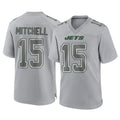 Cooneas NY.Jets #15 Adonai Mitchell Player Gray Limited Atmosphere Fashion Home Game Stitched Jerseys