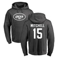 Cooneas NY.Jets #15 Adonai Mitchell Player Gray Pullover Hoodies Limited Game Stitched Jerseys