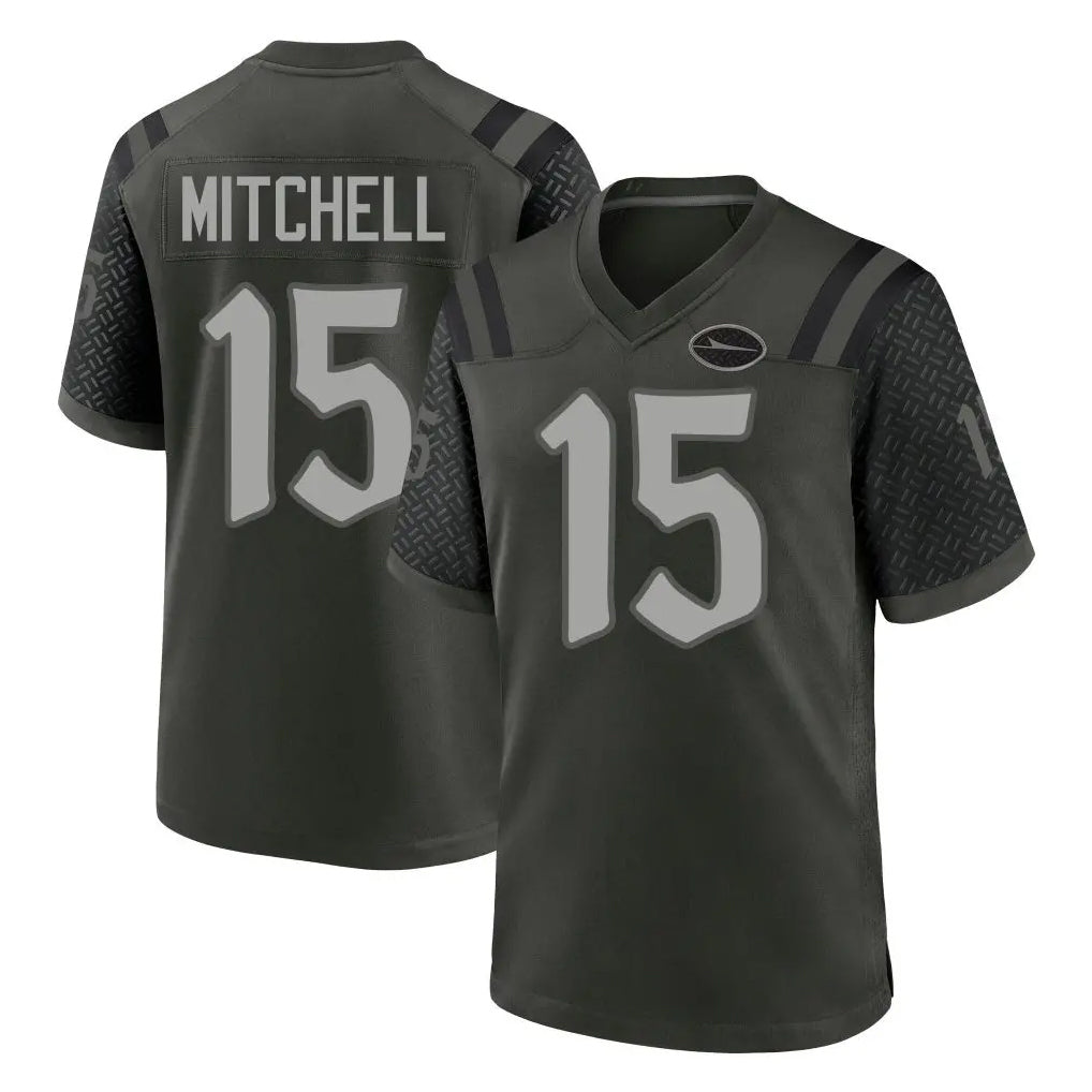 Cooneas NY.Jets #15 Adonai Mitchell Player Green 2025 Rivalries Collection Home Game Stitched Jerseys