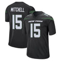 Cooneas NY.Jets #15 Adonai Mitchell Player Stealth Black Home Game Stitched Jerseys