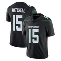 Cooneas NY.Jets #15 Adonai Mitchell Player Stealth Black Limited Vapor Home Game Stitched Jerseys